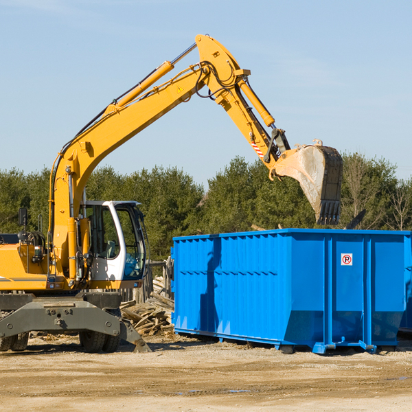 are there any restrictions on where a residential dumpster can be placed in Montgomery Village